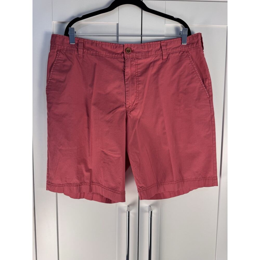 IZOD Saltwater Shorts Mens 38 Red Stretch Chino Casual Golf Summer Classic Fit